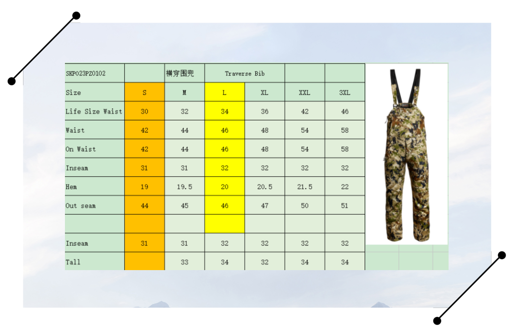Customized High-quality Travers Bib Overalls Apparel Pants Fishing Funting Hunting Clothes for Men