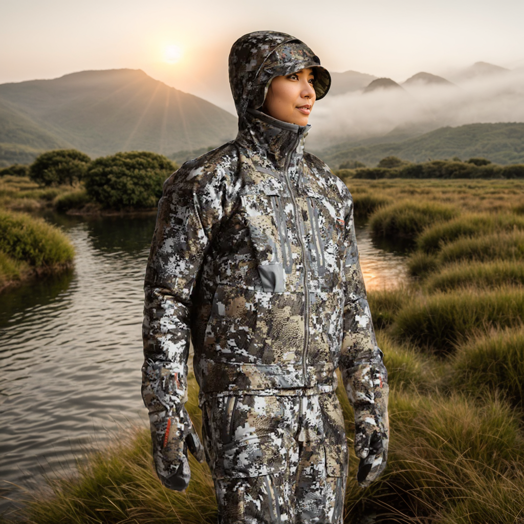 Hunting Printing Three-layers Film Fabric Incinerator Aerolite Jacket Jungle Outdoor Safari Men's Hunting Clothes