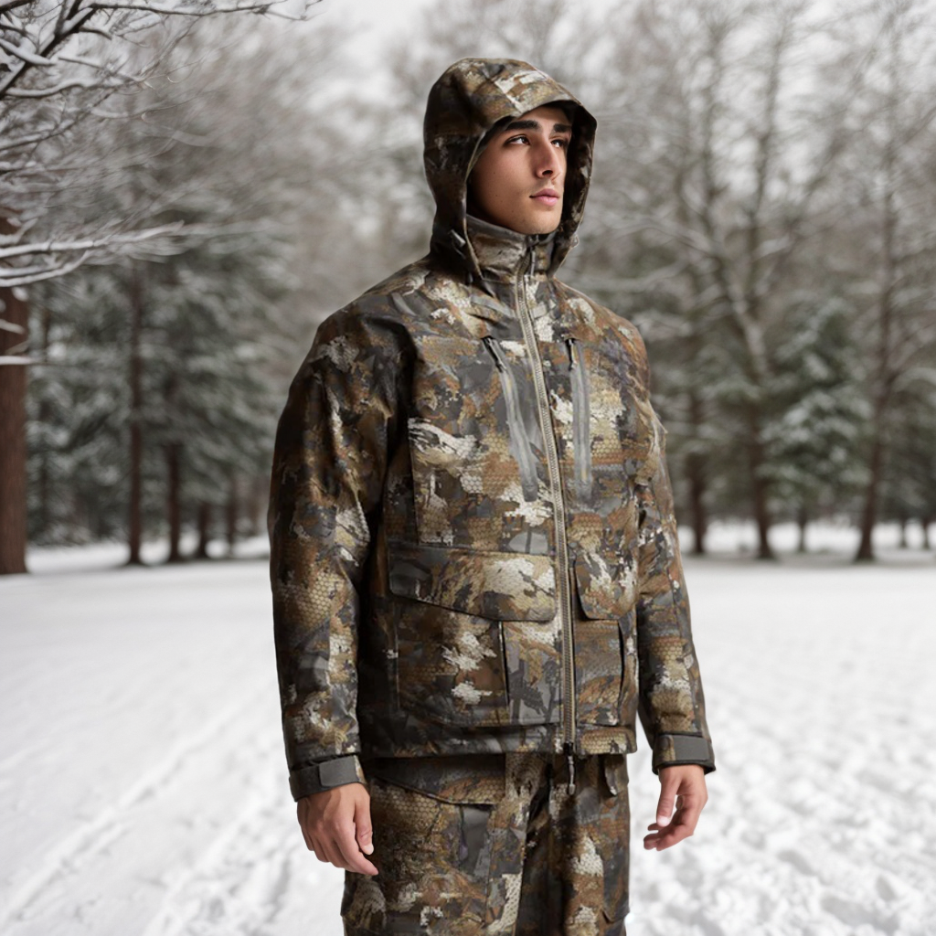 Ainfad Men's High Quality Fall/Winter Waterproof Insulated Fishing and Hunting Jacket