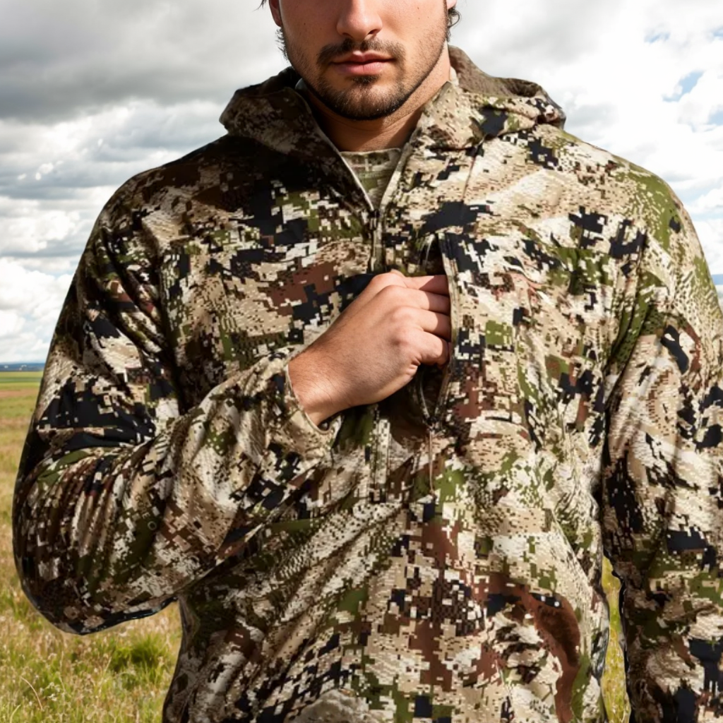 Custom Ambient Hoody hunting apparel gear Wear outdoor camo hoodie Spring Fall fleece lining jacket hunting clothes for men