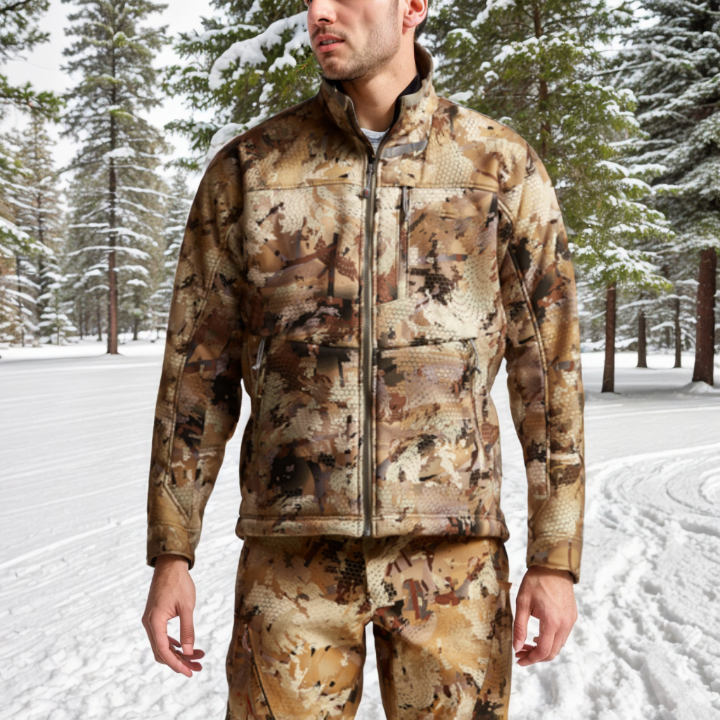Customized High Quality Hunting Outdoor Duck Oven Jacket Hunting Suits Fishing Marsh Camouflage Hunting Clothes