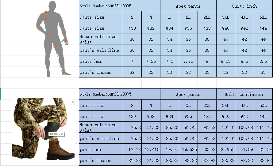 Custom High Quality Apex Pant Hunting Alpine Camouflage Pants Outdoor Truck Sports Travel Camo Hunting Pants