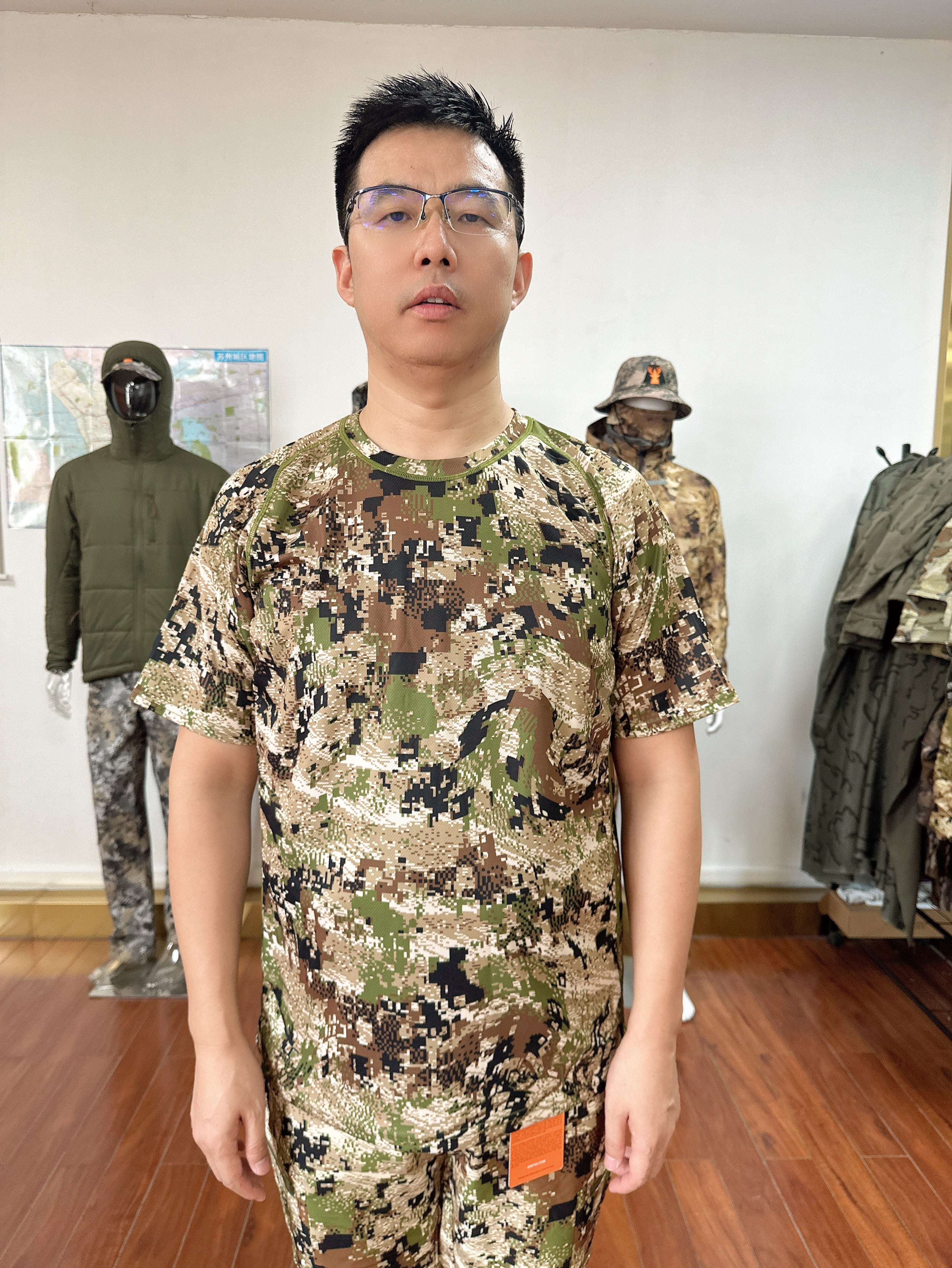 Men's Summer Moisture-Wicking Quick-Drying Silver Ion Antibacterial Short Sleeve T-Shirt