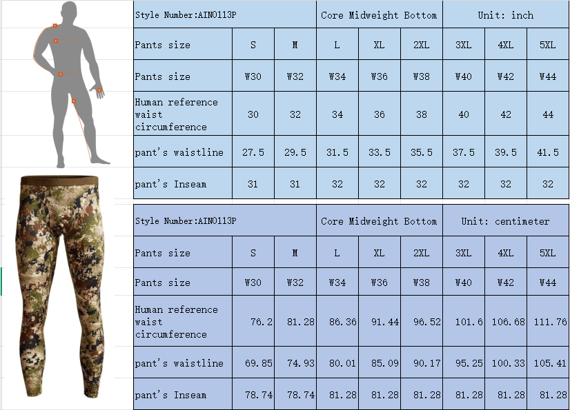 Men's hunting pants, spring autumn style, thin-bottomed pants