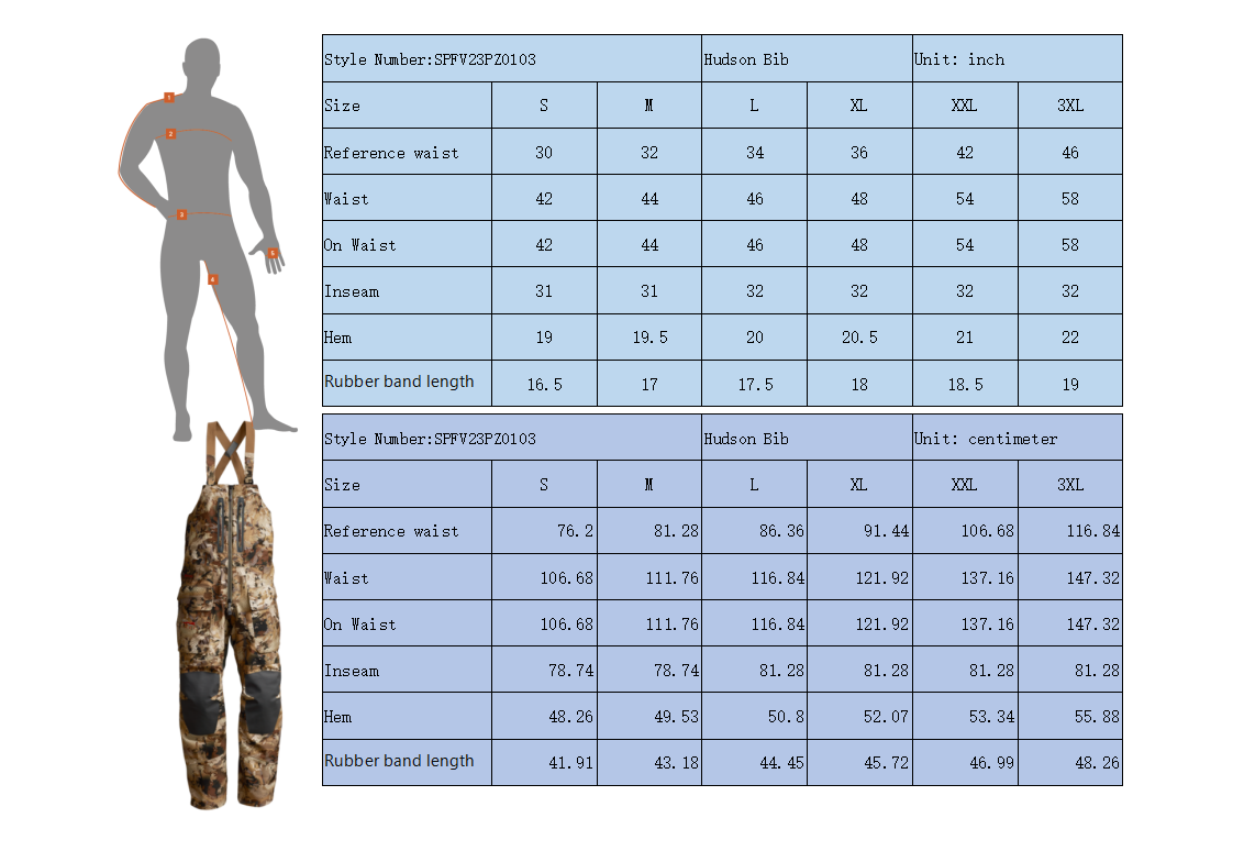 Fleece hunting cargo pants made of polyester synthetic fabric, warm and durable with camouflage pattern.