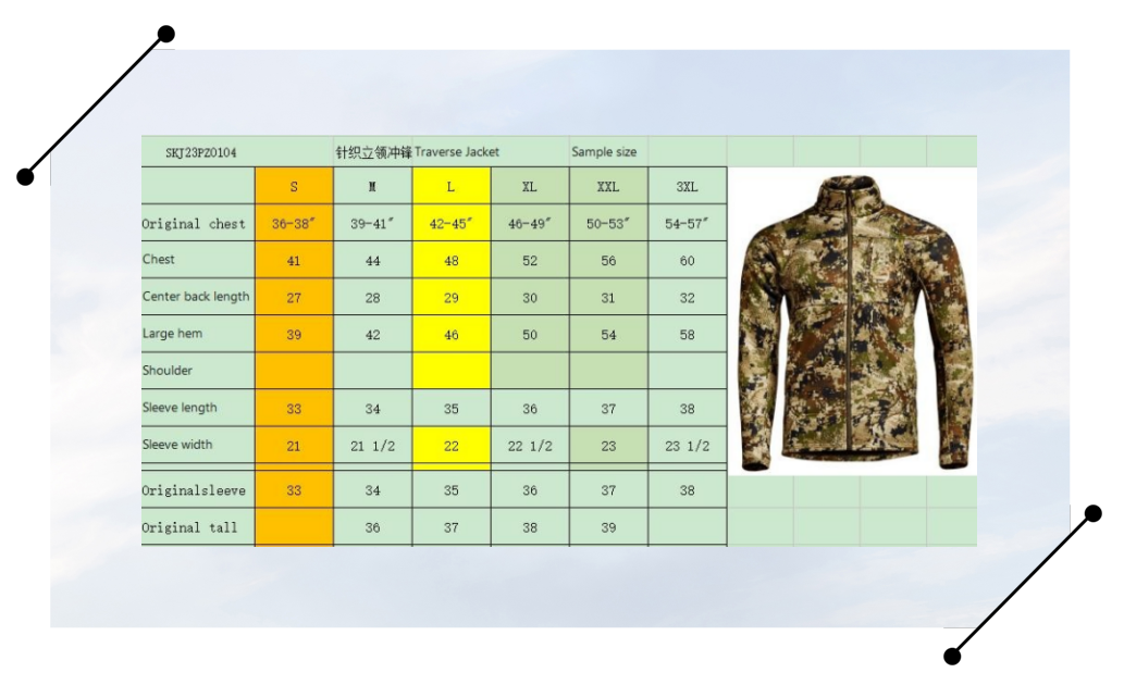 Hunting jacket Three-layer material, high water pressure and high moisture permeability film Traverse Jacket