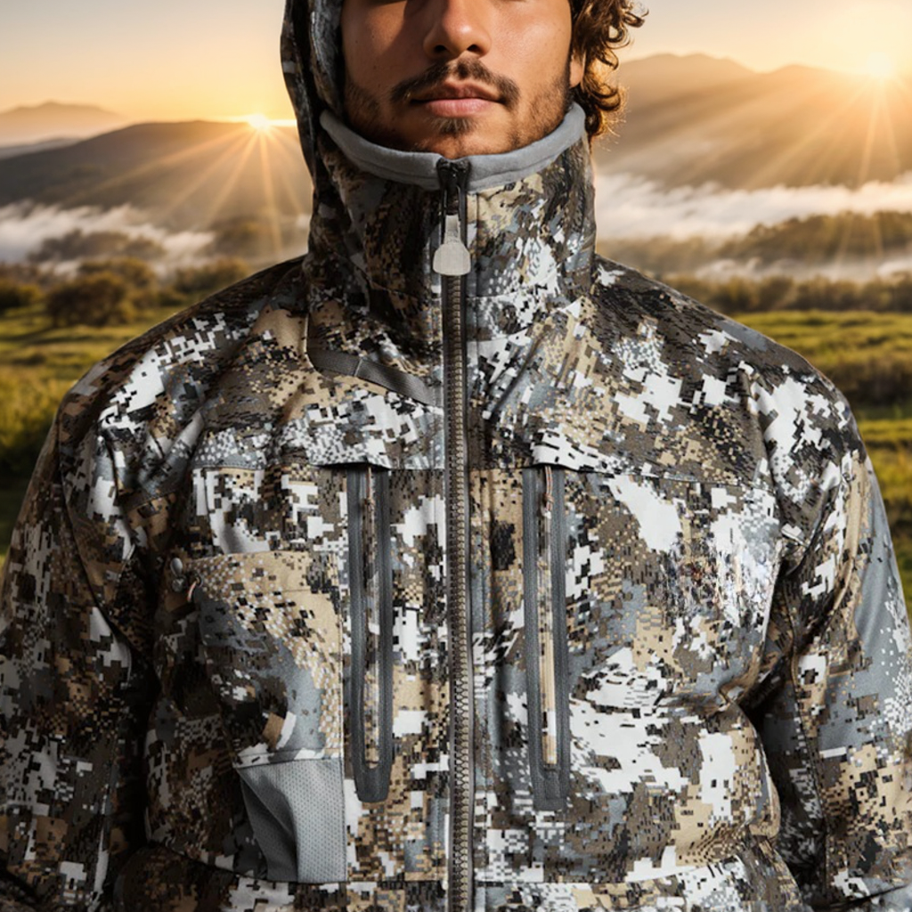 Hunting Printing Three-layers Film Fabric  Incinerator Aerolite Jacket Jungle Outdoor Safari Men's Hunting Clothes
