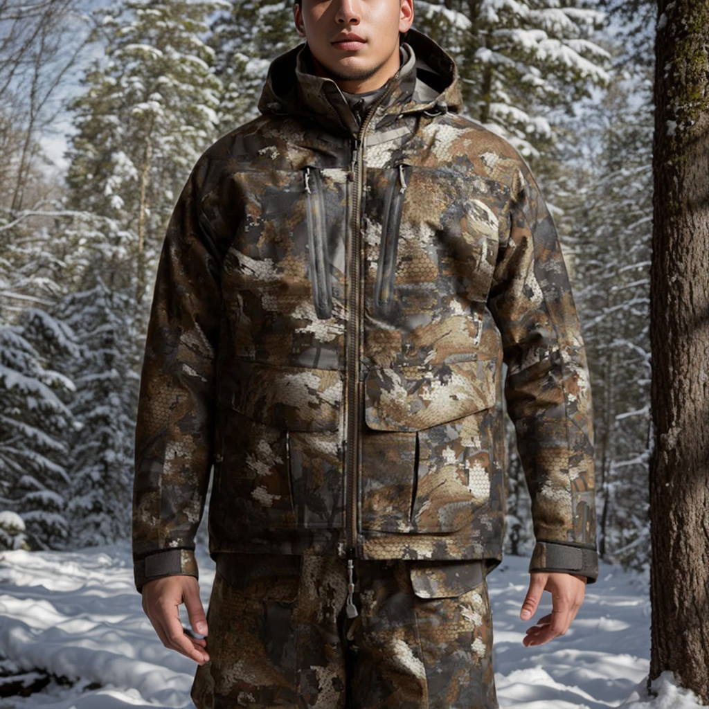 Ainfad Men's High Quality Fall/Winter Waterproof Insulated Fishing and Hunting Jacket