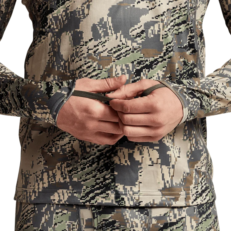 Men's Camo Hunting Suit Quick Dry Comfortable Stretch Mid-level Zip-T