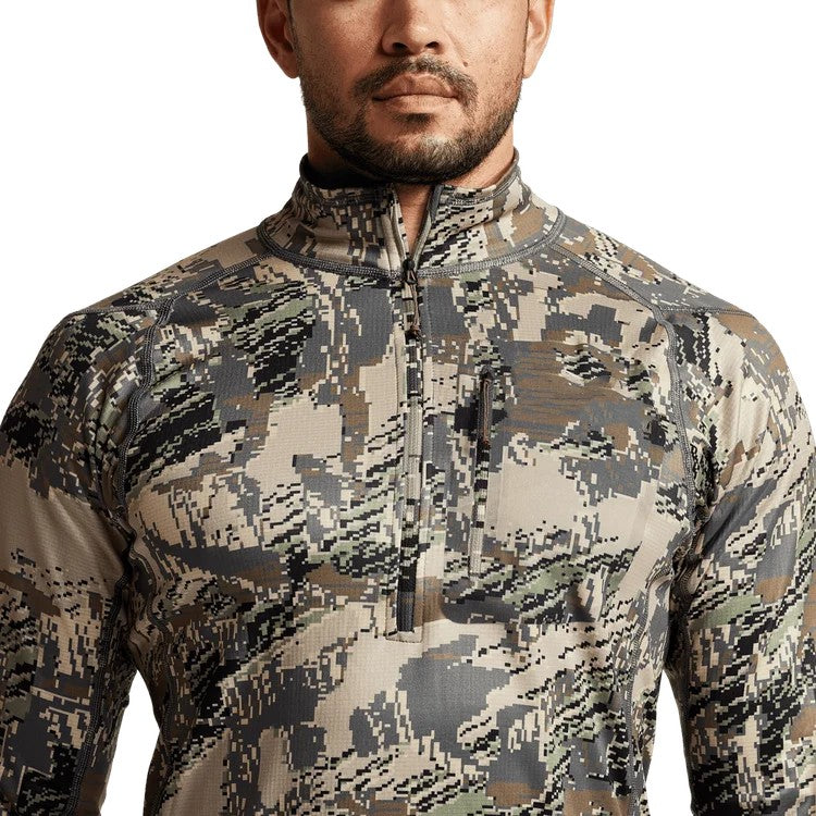 Men's Camo Hunting Suit Quick Dry Comfortable Stretch Mid-level Zip-T