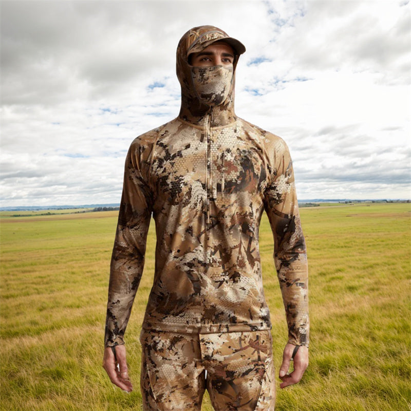 Core Lightweight Moisture-wicking hoodies Hunting apparel camouflage clothing Masks pullover hunting shirt hunting gear