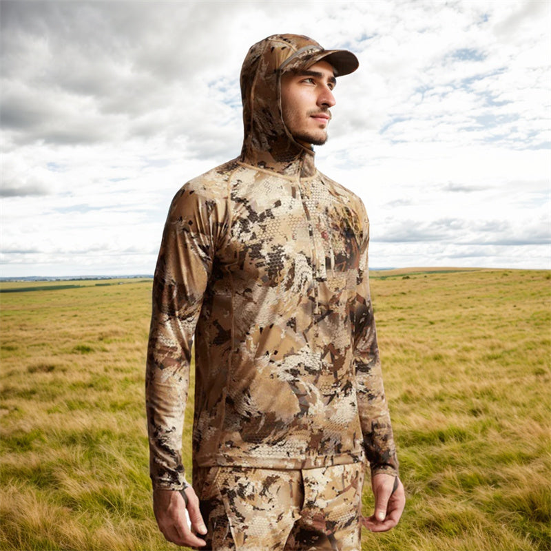 Core Lightweight Moisture-wicking hoodies Hunting apparel camouflage clothing Masks pullover hunting shirt hunting gear