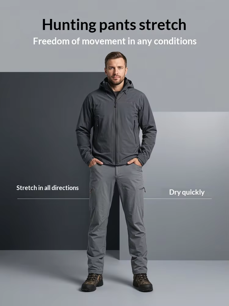 Men's Jungle Outdoor Trekking Pants, Truck Work Camouflage Hunting Clothing, Hunting Pants