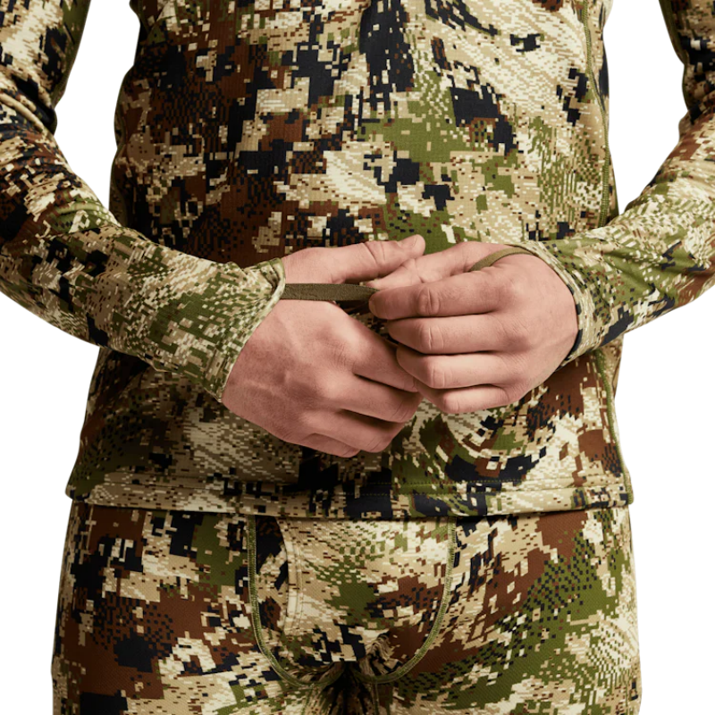 Men's Camo Hunting Suit Quick Dry Comfortable Stretch Mid-level Zip-T