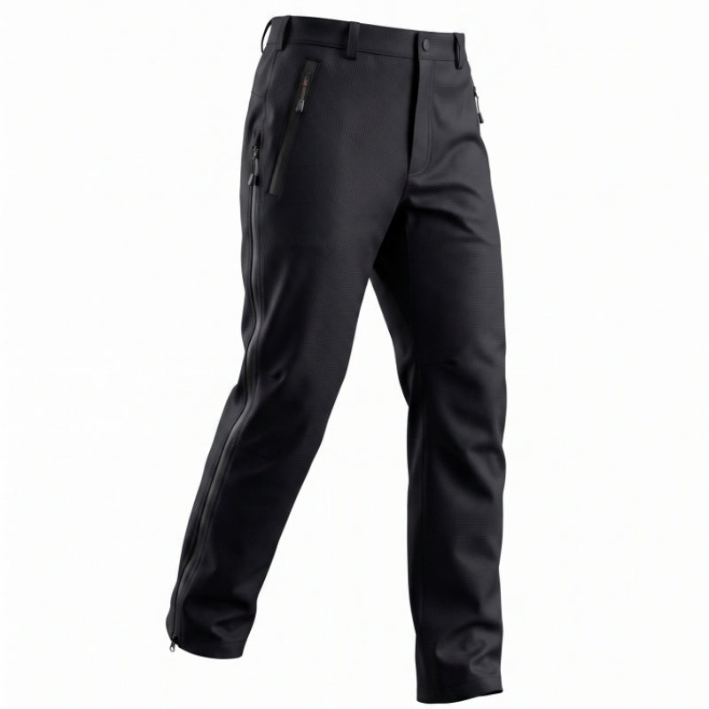 Men's Outdoor Hunting Fishing Hard Shell Waterproof Windproof Breathable Print Pants Raincoat with Ventilation Panels