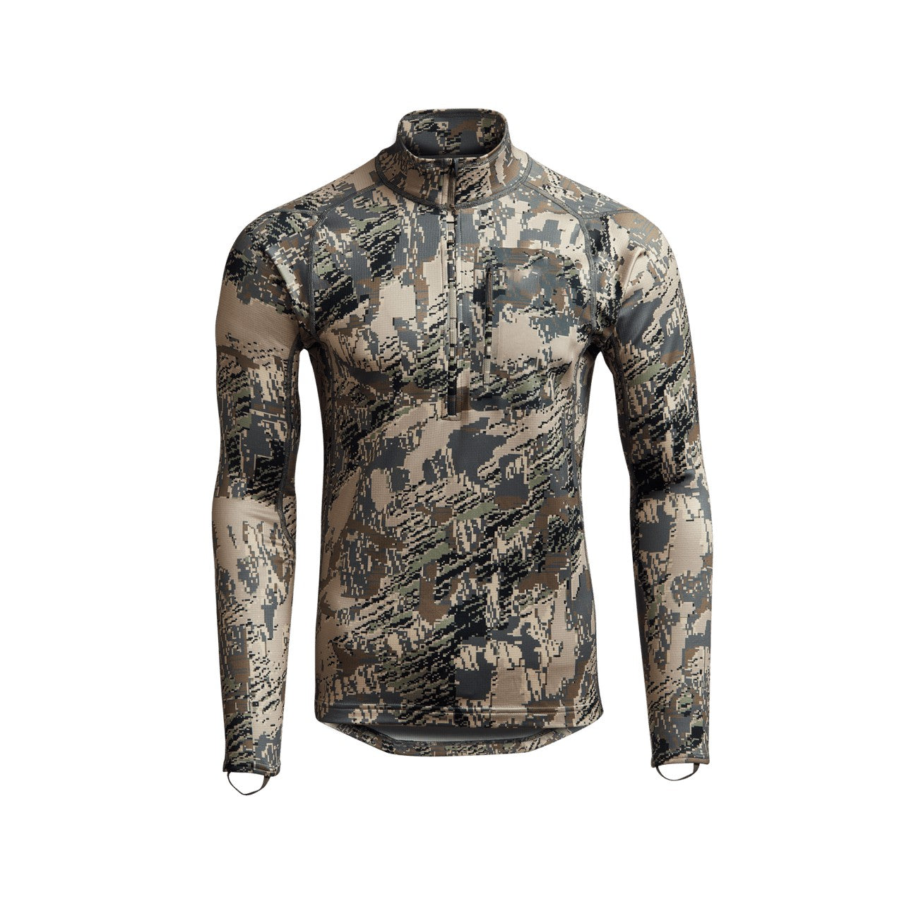 Men's Camo Hunting Suit Quick Dry Comfortable Stretch Mid-level Zip-T