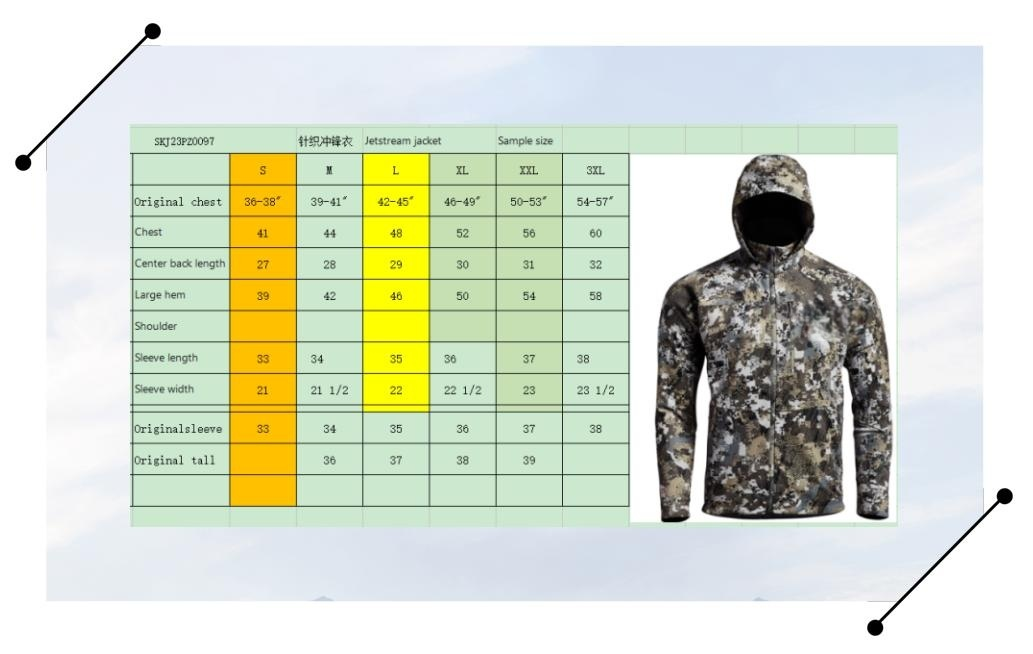 High Quality Jetstream Jacket Eptfe Film Fleece Lining Breathable Comfortable Winter Camouflage Hunting Clothing