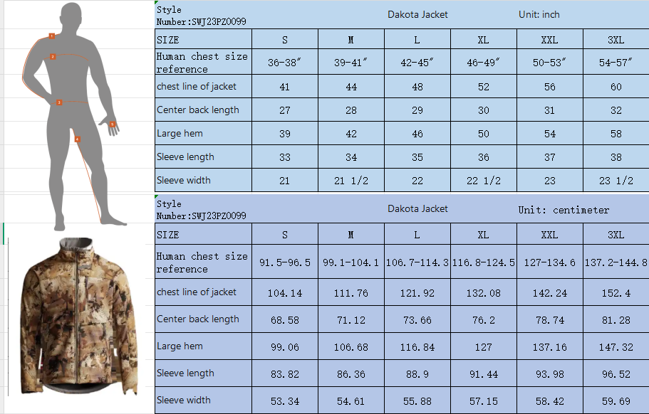 Customized High Quality Hunting Outdoor Duck Oven Jacket Hunting Suits Fishing Marsh Camouflage Hunting Clothes