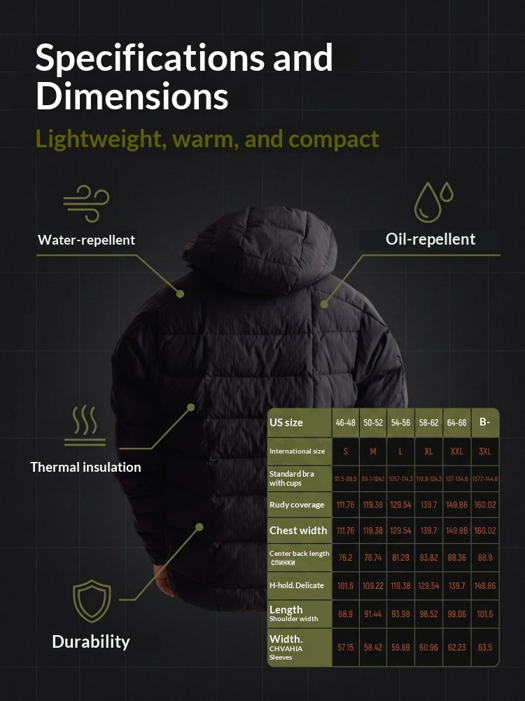 Ainfad Men's Tactical Fishing Hunting Down Jacket