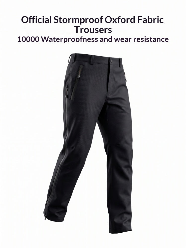 Men's Outdoor Hunting Fishing Hard Shell Waterproof Windproof Breathable Print Pants Raincoat with Ventilation Panels